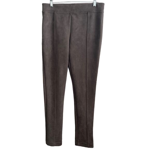 Andrew Marc Pants Womens Small Faux Suede Gray - Picture 1 of 11
